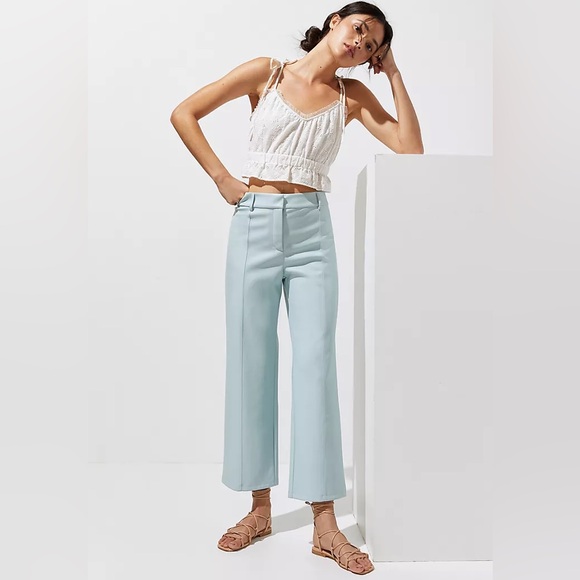 Anthropologie Pants - Anthropologie Avec Les Filles Faux Leather Cropped Wide-Leg Pants